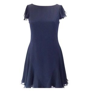 Silk cocktail dress 4 ply crepe/ silk chiffon